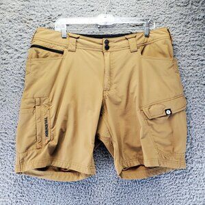 Truewerk Shorts Mens 36 Brown T1 Werkshort Technical Durable Workwear Pockets